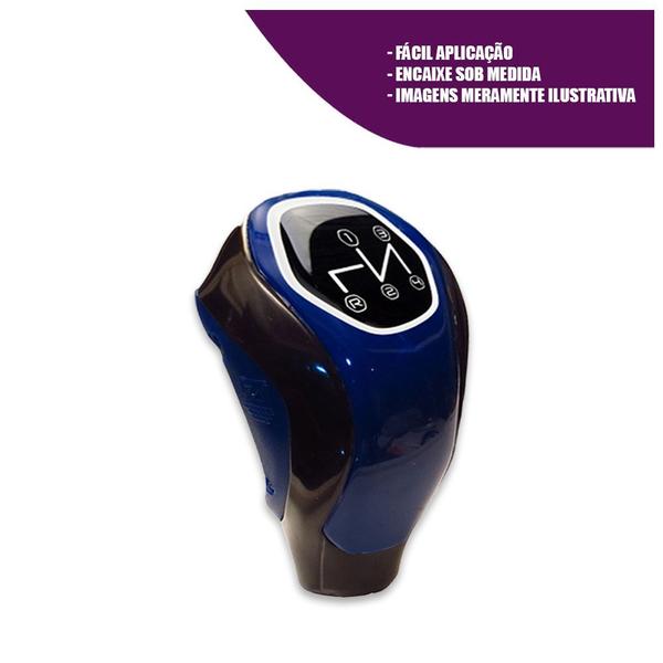 Manopla De Cambio Automotiva Kadman Azul/Preta Resinada de 4 Marchas - SHEKPARTS Imagem de Manopla De Cambio Automotiva Kadman Azul/Preta Resinada de 4 Marchas