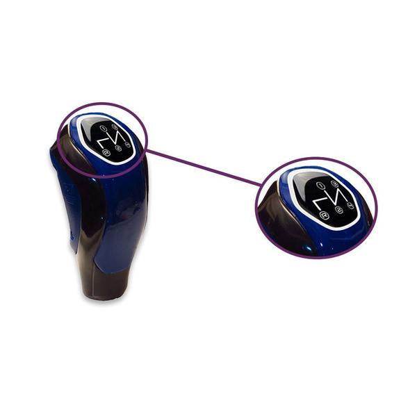 Manopla De Cambio Automotiva Kadman Azul/Preta Resinada de 4 Marchas - SHEKPARTS Imagem de Manopla De Cambio Automotiva Kadman Azul/Preta Resinada de 4 Marchas