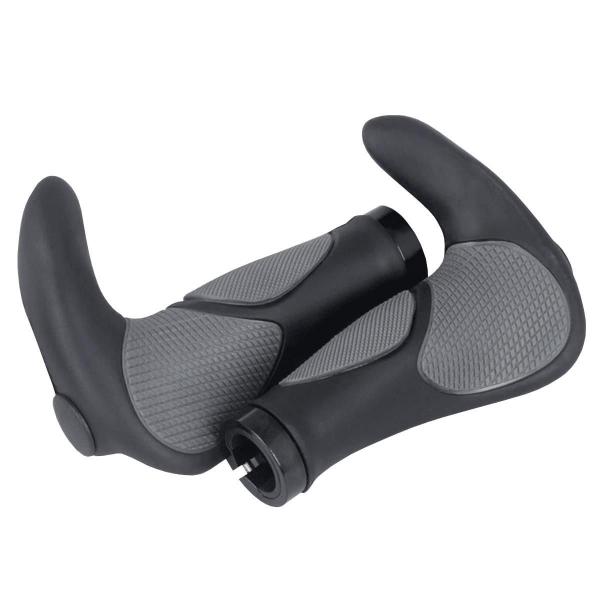 Imagem de Manopla Elleven Ergonômica Com Bar End Preto/Cinza 140Mm