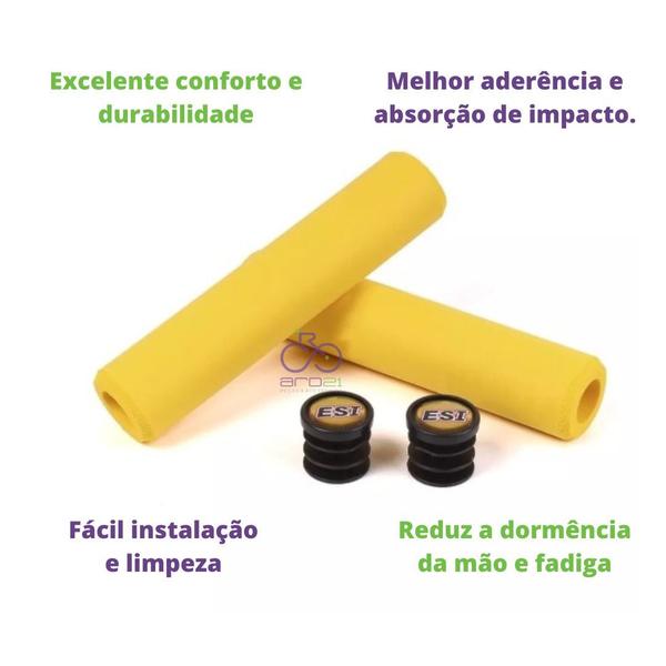 Imagem de Manopla Esi Grips Chunky Bike Profissional 32mm 60g AMARELO