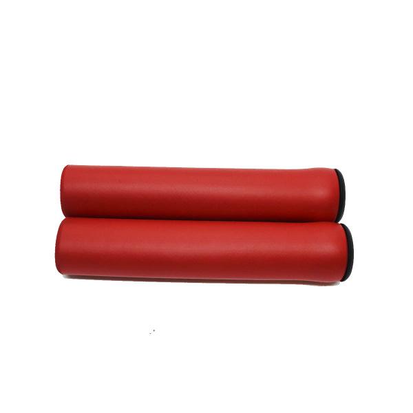 Imagem de Manopla MTB Silicone WS-088 Macia 130mm Vermelho c/ Plugs