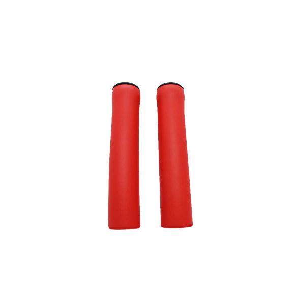 Imagem de Manopla MTB Silicone WS-088 Macia 130mm Vermelho c/ Plugs