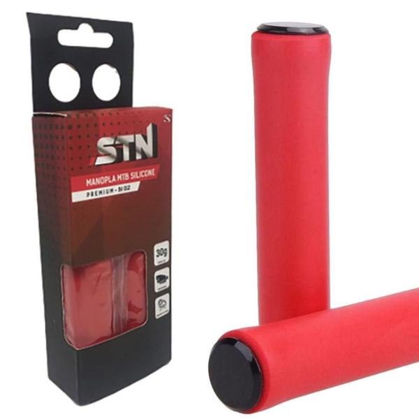 Imagem de Manopla STN MTB Silicone Premium BI012 Vermelho