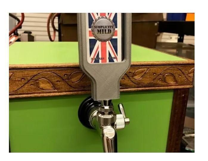 Manopla Tap Handle Chopeira Personalizada Encaixe Perfeito - Sns3D Imagem de Manopla Tap Handle Chopeira Personalizada Encaixe Perfeito