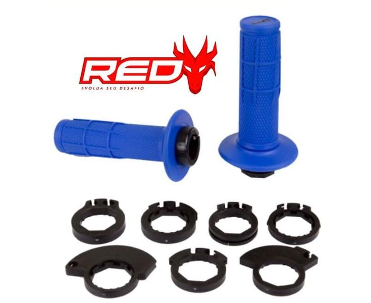 Imagem de Manopla Universal Lock-On System Off-Road Red Dragon - Azul