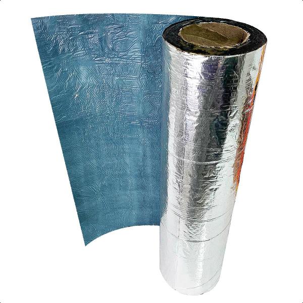 Imagem de Manta Asfáltica Aluminizada Telhado Autoadesiva 45 cm X 10m