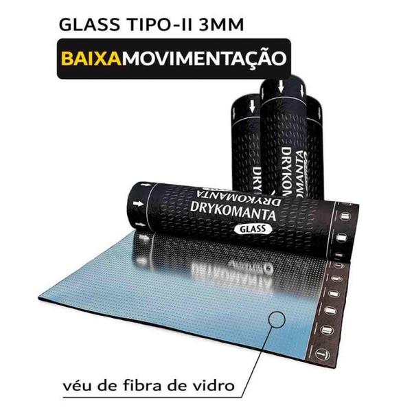 Imagem de Manta Asfáltica Drykomanta Glass Tipo II C 4MM Alumínio Dryko