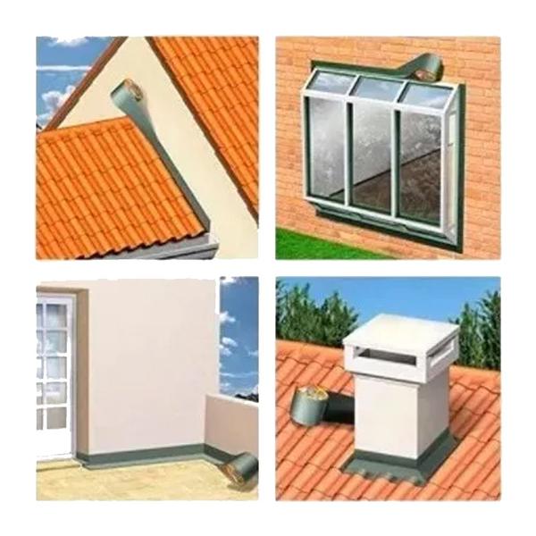 Manta Asfáltica Multiseal Alumínio 10cm X 10m Sika - 2 Rolos Imagem de Manta Asfáltica Multiseal Alumínio 10cm X 10m Sika - 2 Rolos