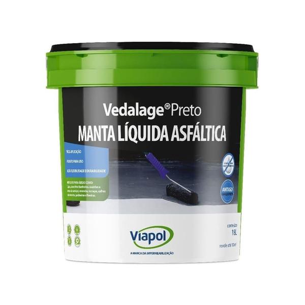 Imagem de Manta Asfaltica Viapol Liquida 3,6Kg Vedalage