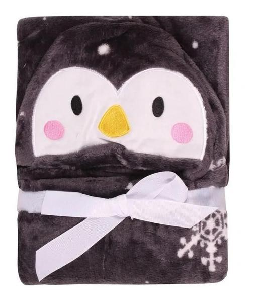 Imagem de Manta Baby Com Capuz Pinguim Jolitex 75 Cm X 1,00 M