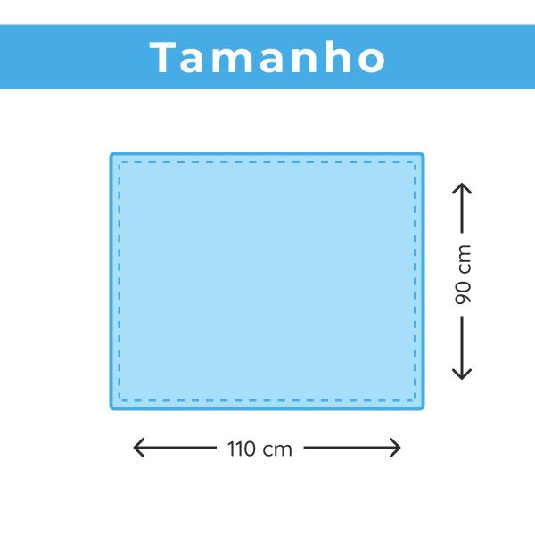 Imagem de Manta Bebe Berço Soft Antialerfgica Menino Urso Azul Enxoval Infantil 100% Microfibra Passeio Viagem