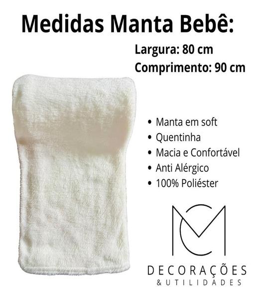 Imagem de Manta Bebê Soft Microfibra Aconchego Para Meninos E Meninas