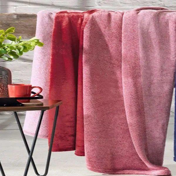 Imagem de Manta Casal Buettner Jacquard Flannel Urban ( 2,20m x 2,40m) Vermelho