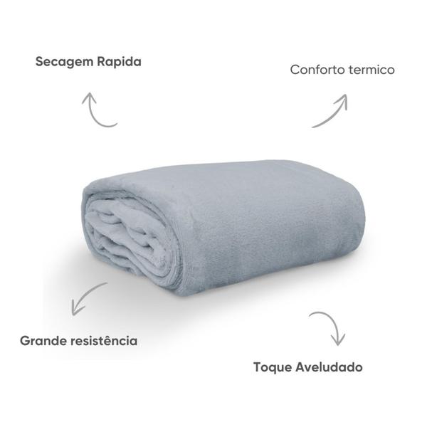 Manta Coberto Solteiro Microfibra - 1,50cm x 2,20cm - Appel Imagem de Manta Coberto Solteiro Microfibra - 1,50cm x 2,20cm