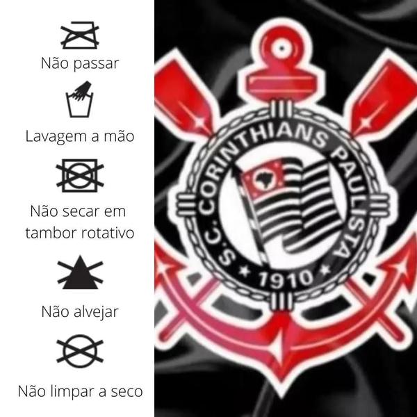 Imagem de Manta Cobertor Corinthians Original Fun VAI CORINTHIANS 1,50mx2,00m Solteiro Jolitex Original 