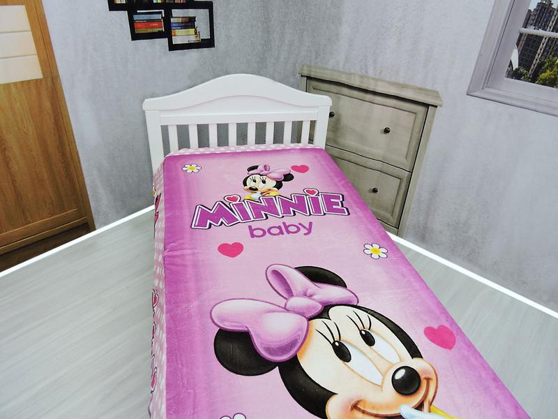 Imagem de Manta Cobertor Minnie Baby Solteiro Ultrasoft Macia Infantil