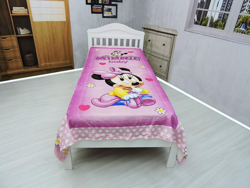 Imagem de Manta Cobertor Minnie Baby Solteiro Ultrasoft Macia Infantil