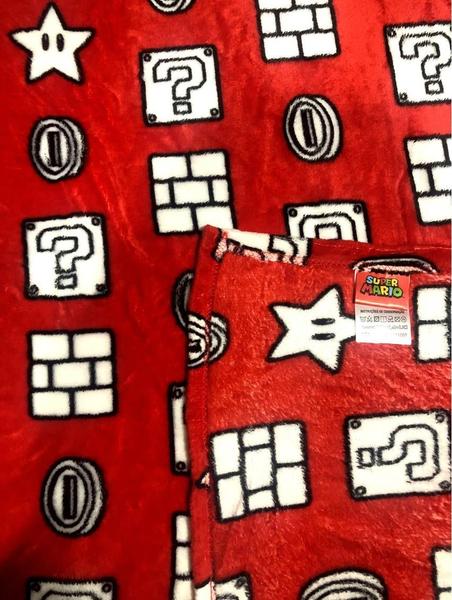 Imagem de Manta Cobertor Moda Geek Para Cama De Casal Queen Size Super Mario Bros Inverno - Vermelho - Com Capa De Almofada Com Zíper