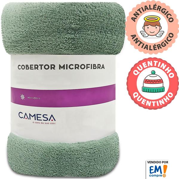 Imagem de Manta Cobertor Queen 220x240cm Microfibra Soft Macia Fleece  Camesa - Emcompre