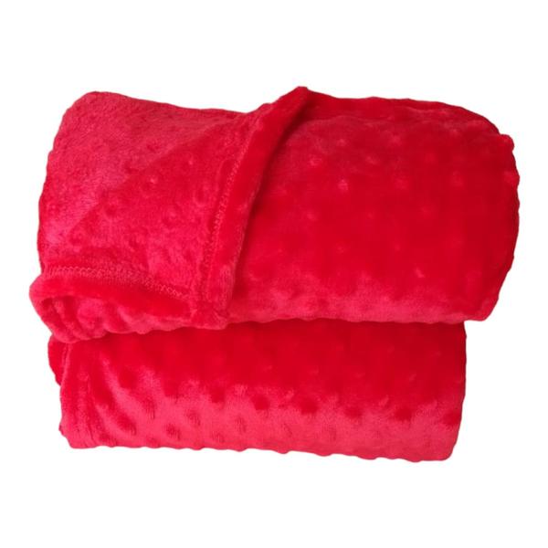 Imagem de Manta Cobertor Soft Plush Para Bebê Bolinhas Pipoquinha Enxoval Gêmeos Inverno Antialérgico