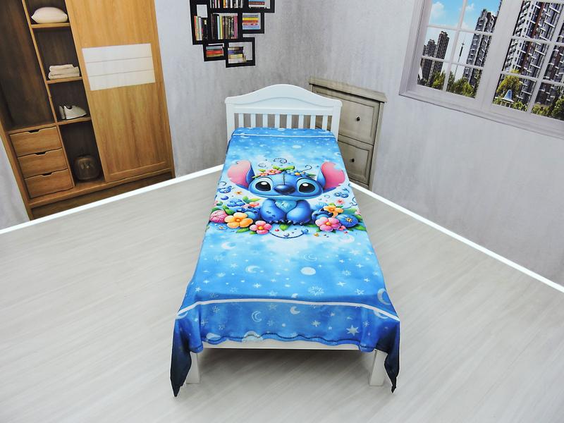 Imagem de Manta Cobertor Stitch Solteiro Ultra Soft Macia Infantil Mod 2