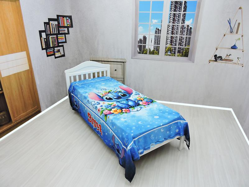 Imagem de Manta Cobertor Stitch Solteiro Ultra Soft Macia Infantil Mod 2