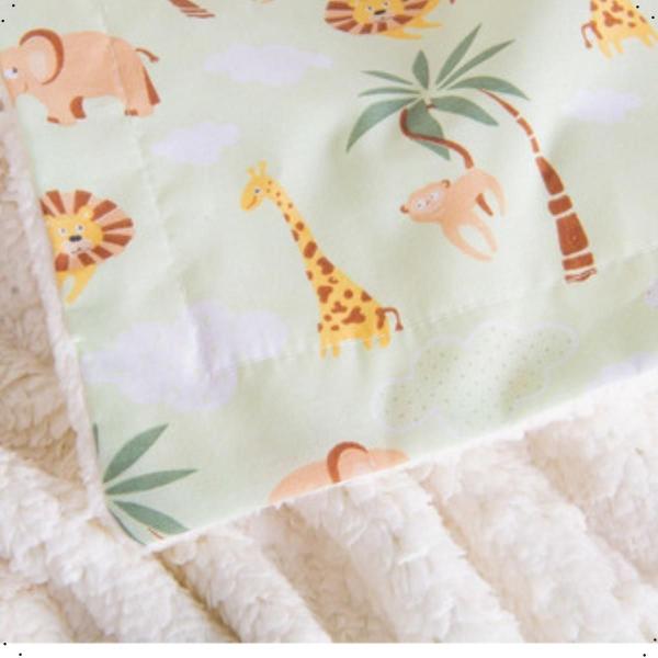 Imagem de Manta De Bebe Sherpa Cobertor Quentinho 80cm x 75cm Fofinho Estampas Lindas