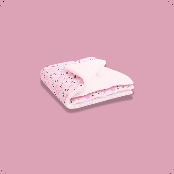 Imagem de Manta De Bebe Sherpa Fofinho Estampas Lindas 80cm x 75cm