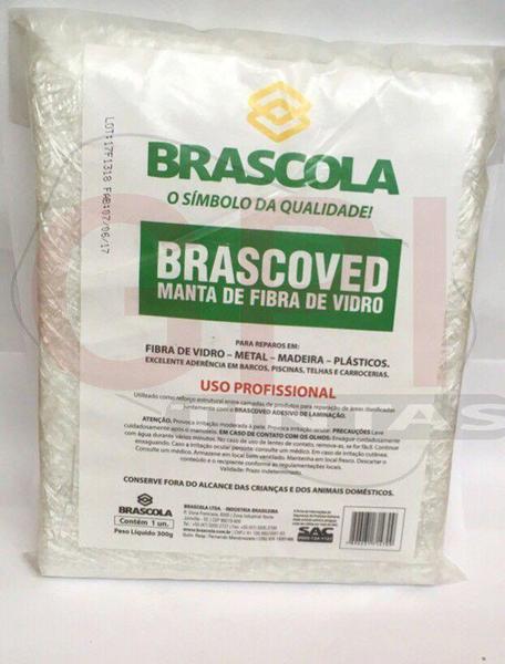 Manta de Fibra de Vidro P/Laminação 300g Brascola Imagem de Manta de Fibra de Vidro P/Laminação 300g Brascola