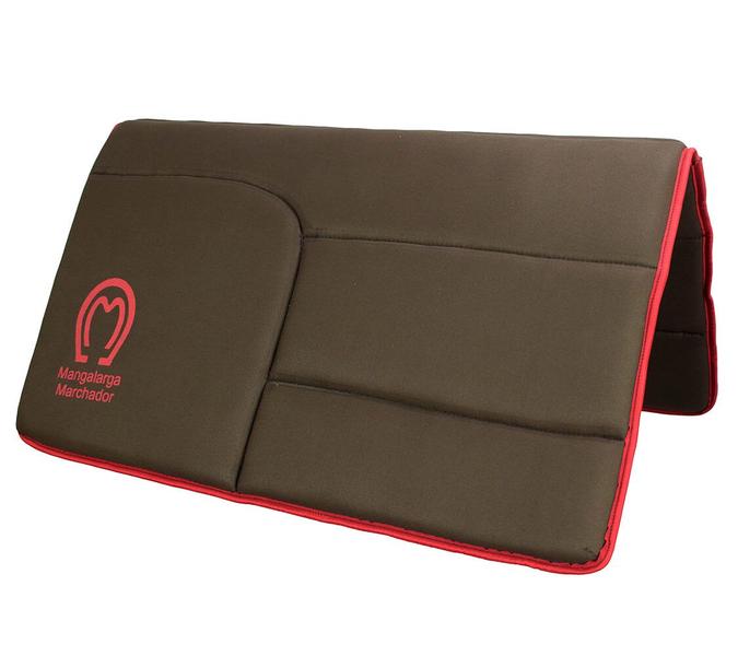 Imagem de Manta de Neoprene Mangalarga Premium SV58014 - Marrom com Vermelho