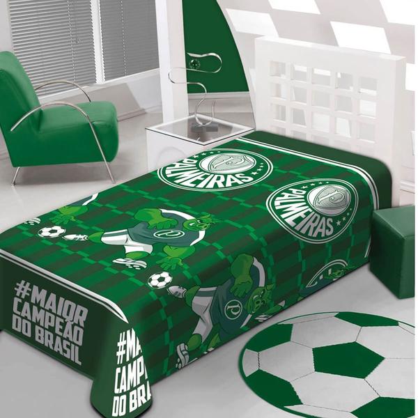 Imagem de Manta do Palmeiras Solteiro Jolitex Fun