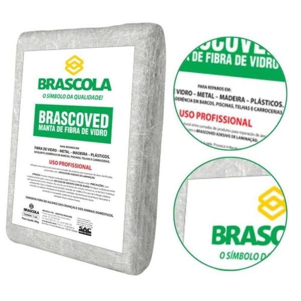 Imagem de Manta Fibra de Vidro Brascoved 300g Brascola