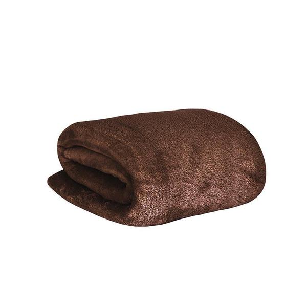 Imagem de Manta Fleece Casal Microfibra Lisa 200G Chocolate Sultan