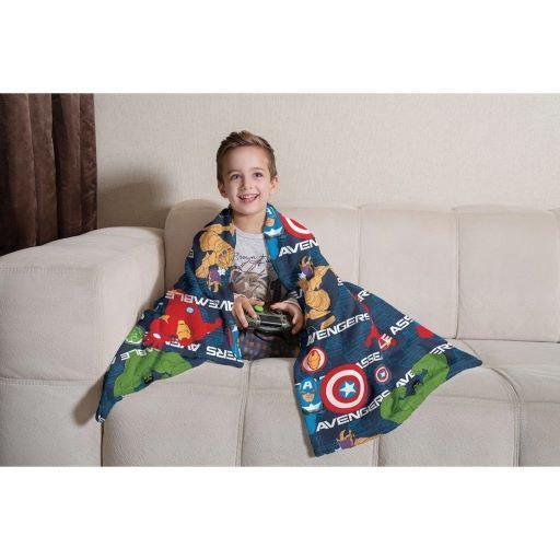 Imagem de Manta Fleece De Sofa Solteiro Avengers 1,25M X 1,50M