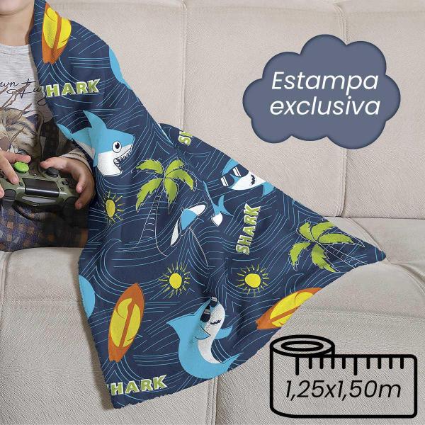 Imagem de Manta Fleece Personagem Infantil Microfibra Fofinha Cobertor