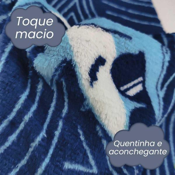 Imagem de Manta Fleece Personagem Infantil Microfibra Fofinha Cobertor