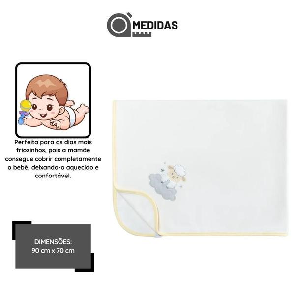 Imagem de Manta Infantil De Suedine Hug Little Baby Ovelha Amarelo