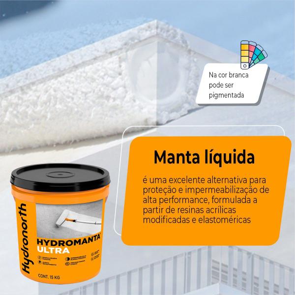 Imagem de Manta Liquida Fria Emborrachada Flexivel 15k Hydronort Preto