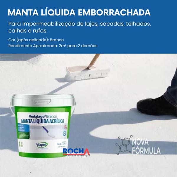 Imagem de Manta Liquida Impermeabilizante para Laje 3,6L Viapol