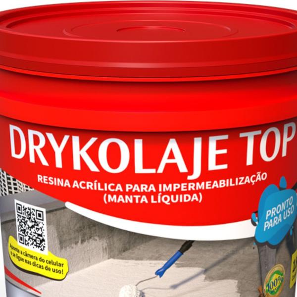 Imagem de Manta líquida impermeabilizante para lajes 4kg - DRYKOLAJE TOP - Dryko