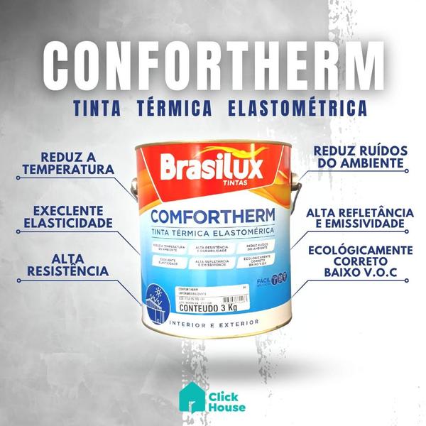 Imagem de Manta Líquida Impermeabilizante Telha Laje Comfortherm 3 Kg