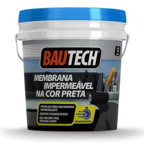 Imagem de Manta Líquida Impermeável Bautech 3,6l Preta