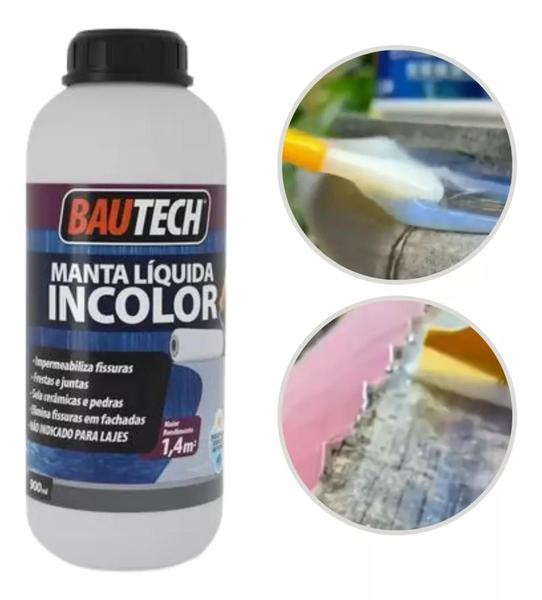 Imagem de Manta Liquida Incolor Impermeabilizante  Bautech 900 ml