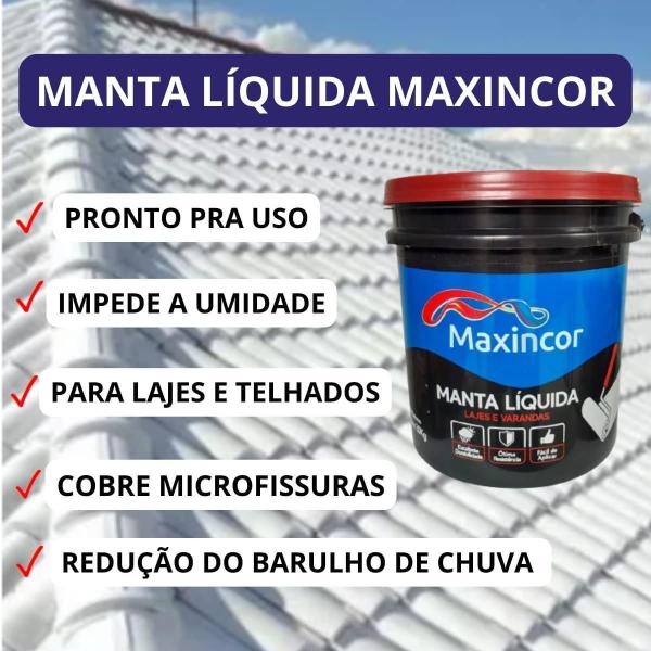 Imagem de Manta Liquida Maxincor 18Lts Impermeabilizante - Branca