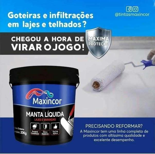 Imagem de Manta Liquida Maxincor 18Lts Impermeabilizante - Branca