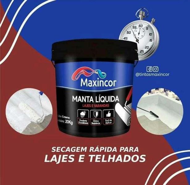 Imagem de Manta Liquida Maxincor 18Lts Impermeabilizante Cinza Chumbo