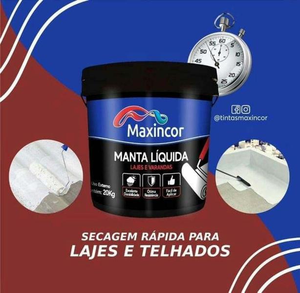 Imagem de Manta Liquida Maxincor 18lts Impermeabilizante - Cinza Claro