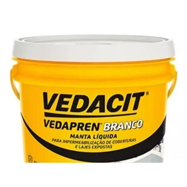 Imagem de Manta liquida vedapren branca base acril 18kg vedacit