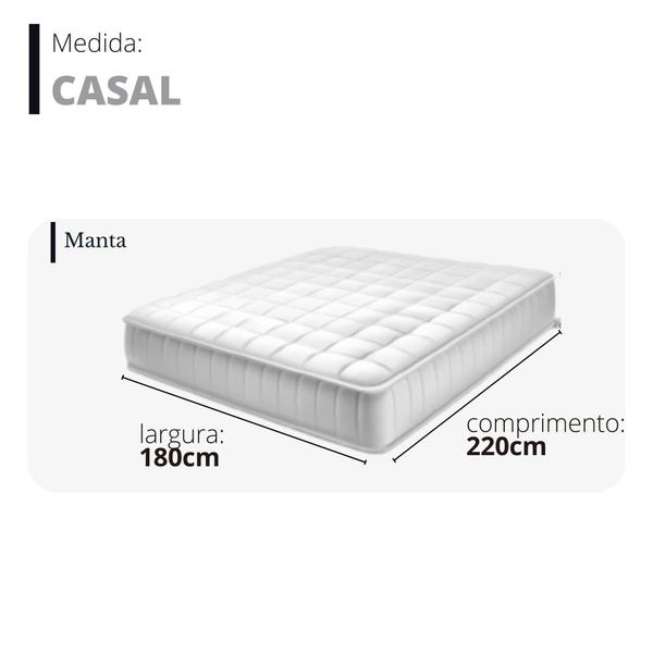 Imagem de Manta Macia Para Cama Casal - 220g/m