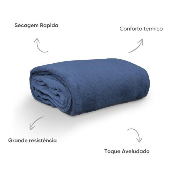 Imagem de Manta Macia Para Cama Queen - 220g/m